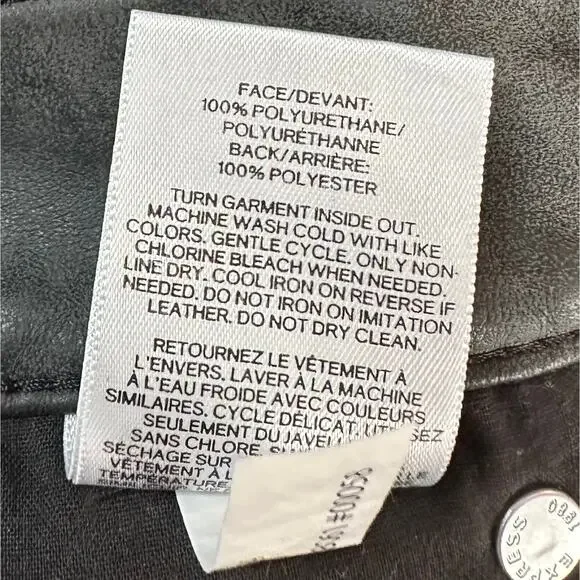 2/$30 Express Faux Leather Suede Skinny Pants Charcoal Size 0 - Picture 10 of 11
